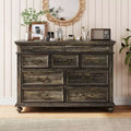 9 Drawers Dresser for Bedroom Farmhouse Wood Chest of Drawers with Handle Jewelry Storage Dressers Organizer for Living Room Hallway