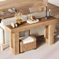 Longue table console Le canapé Ferme en bois rectangulaire Table d'entrée