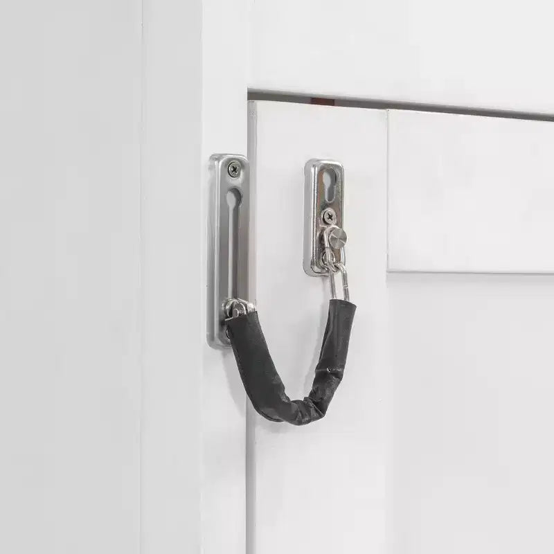 Lit double compact avec 3 tiroirs blanc