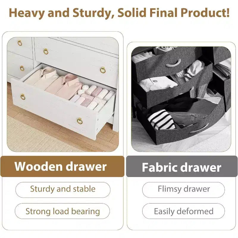 Commode 7 tiroirs – Meuble de rangement autoportant