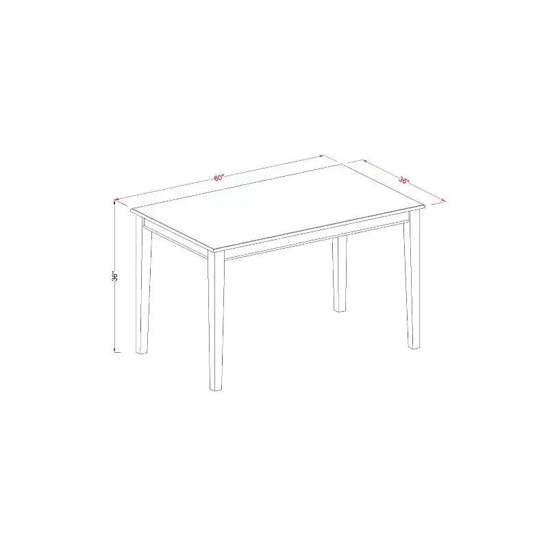 Table à manger rectangulaire hauteur comptoir finition acajou