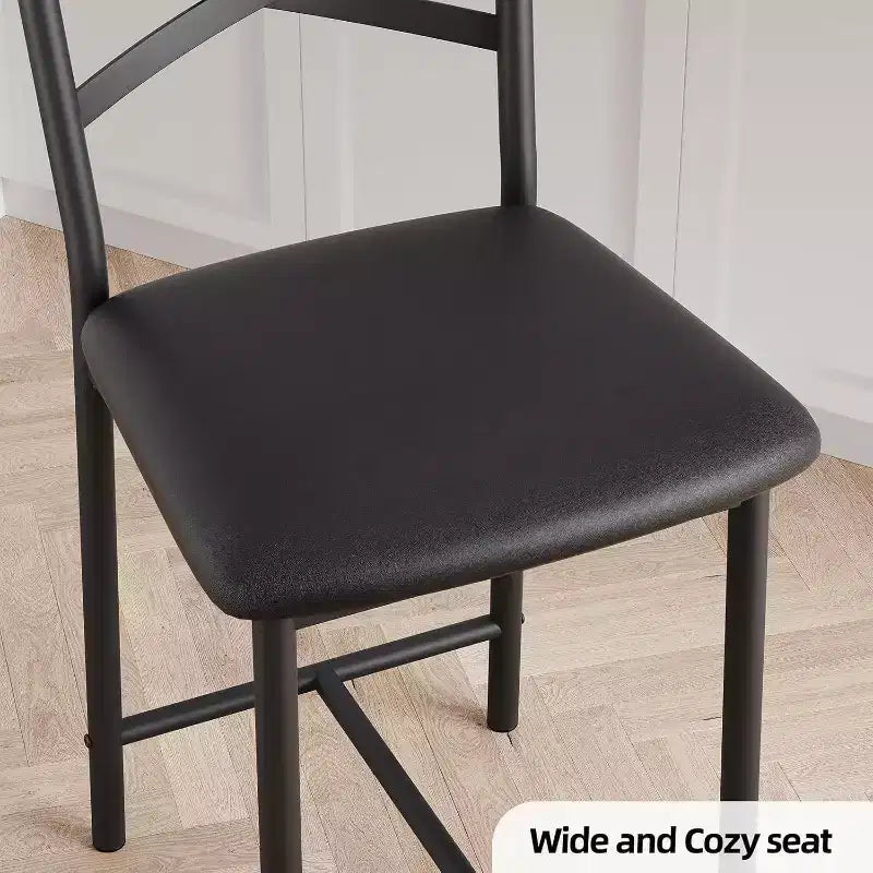 Tabourets de bar hauteur comptoir, assise rembourrée en similicuir
