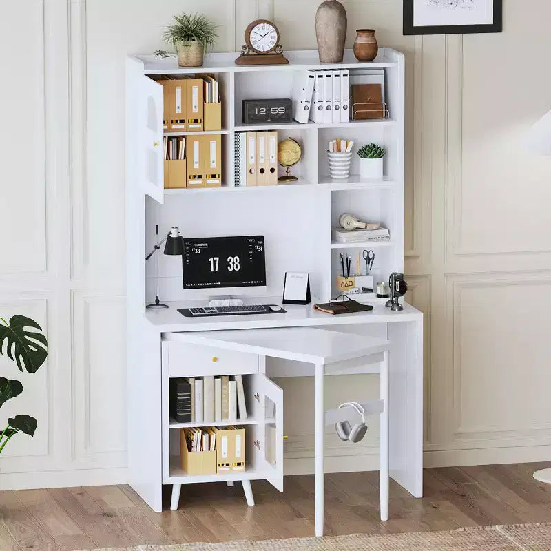 Bureau d'ordinateur en bois pour bureau à domicile moderne