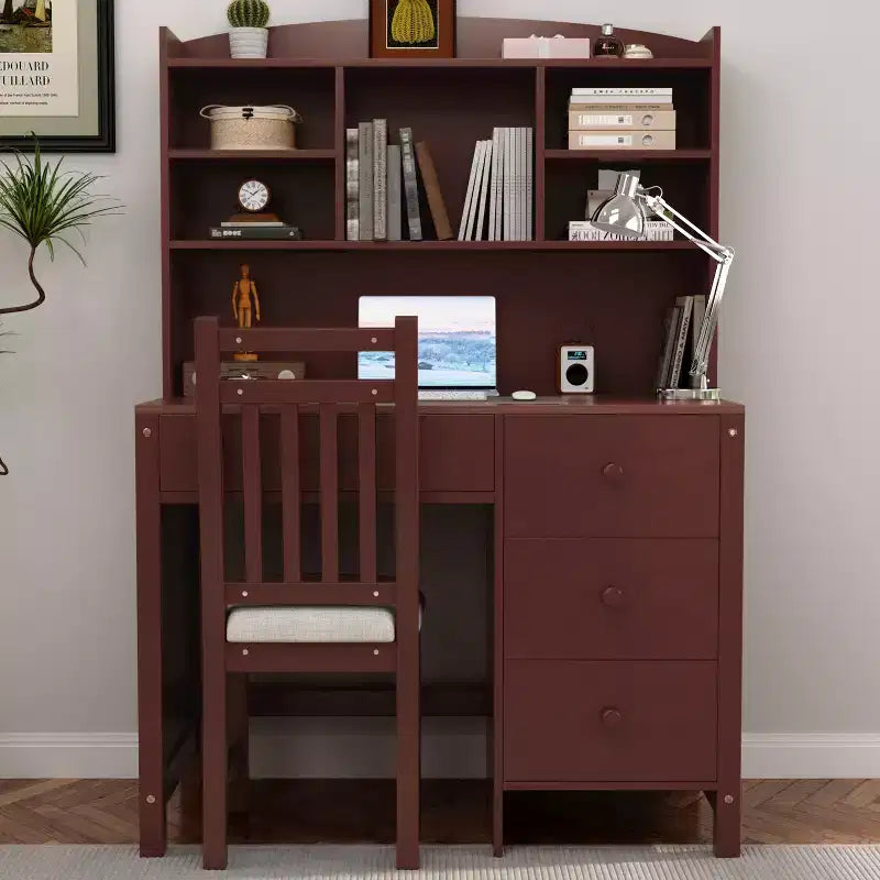Bureau d'ordinateur en bois pour bureau à domicile moderne