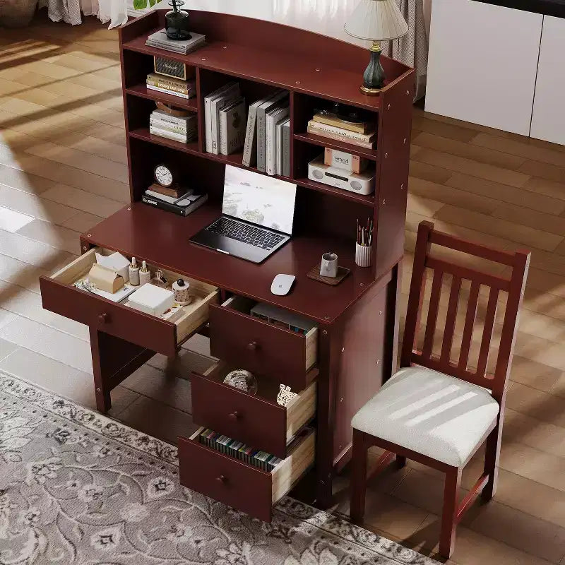 Bureau d'ordinateur en bois pour bureau à domicile moderne