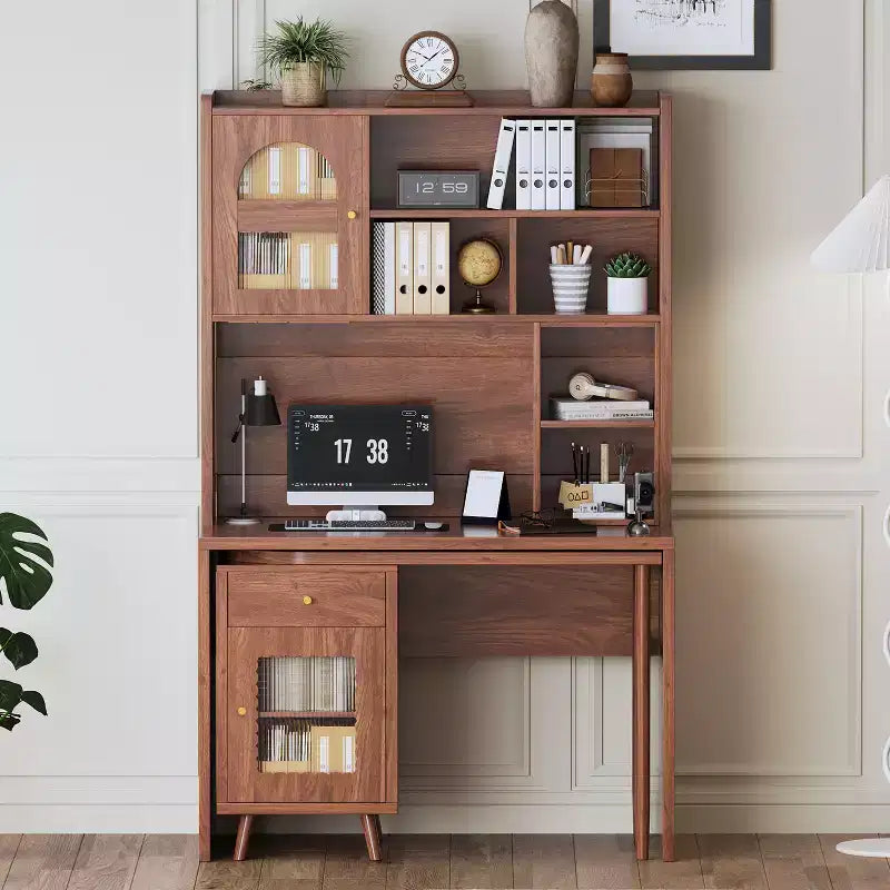 Bureau d'ordinateur en bois pour bureau à domicile moderne