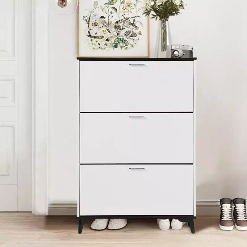 Meuble de rangement pour chaussures Meuble à chaussures d'entrée Organisateur de rangement pour chaussures en bois autoportant