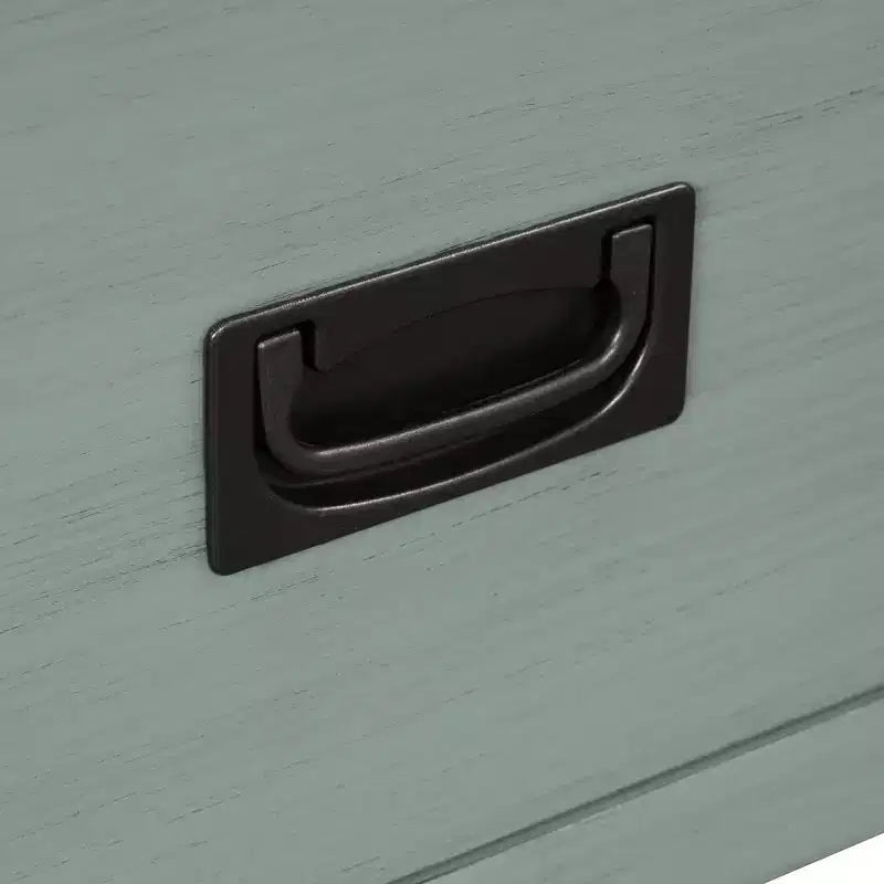Console de ferme en bois avec 4 tiroirs et 1 étagère de rangement