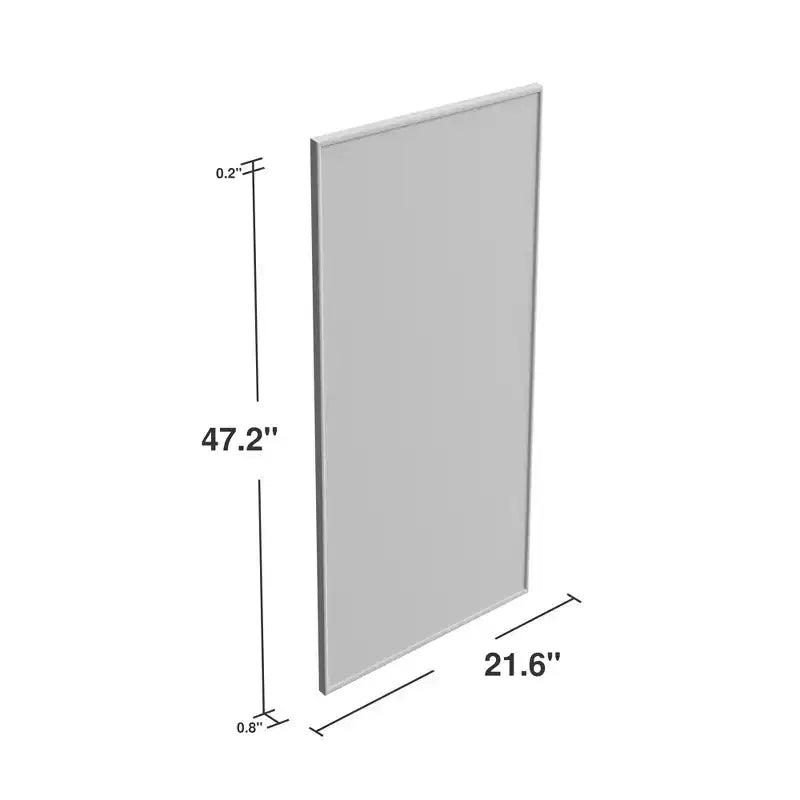 Miroir Suspendu Alliage d'Aluminium Bord Mince Angle Droit Or