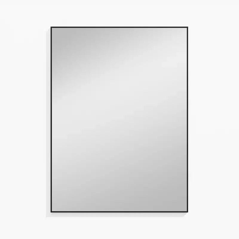 Miroir Suspendu Alliage d'Aluminium Bord Mince Angle Droit Or