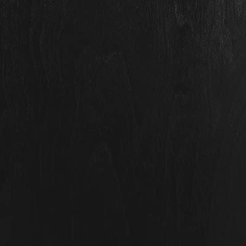 Table d'appoint ronde noire en bois avec plateau