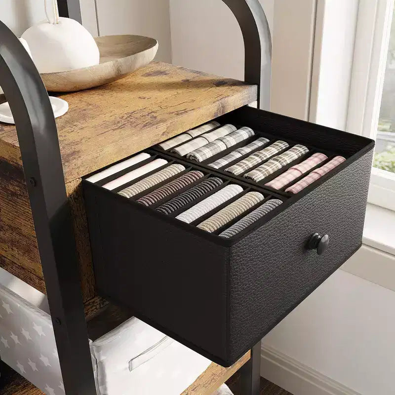 Porte-manteau 3-en-1 avec rangement pour chaussures et tiroir