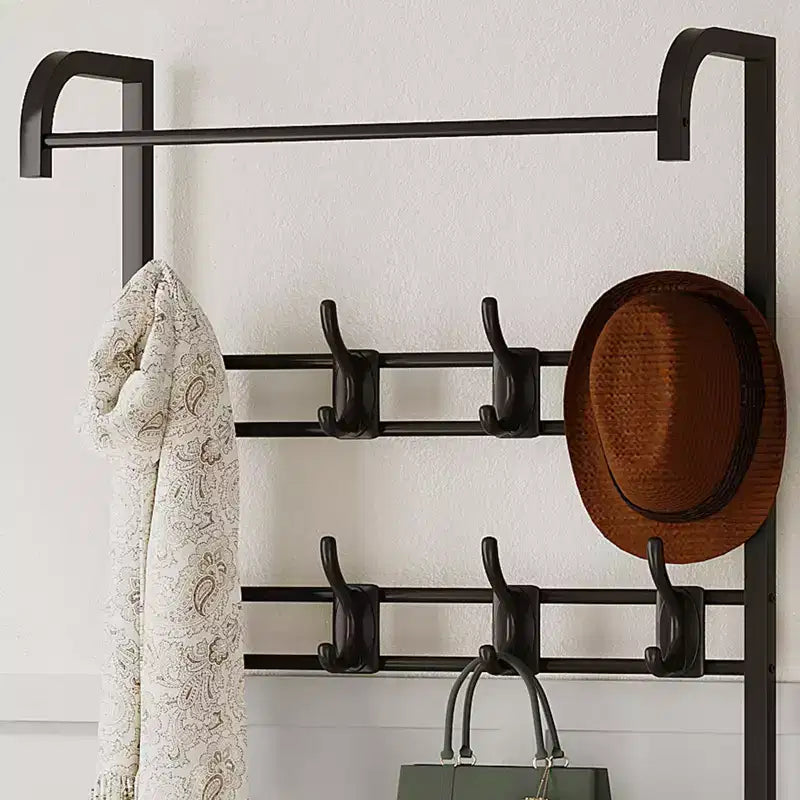 Porte-manteau 3-en-1 avec rangement pour chaussures et tiroir