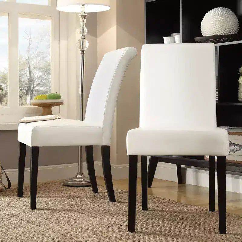 Chaise de salle à manger en similicuir (lot de 2)