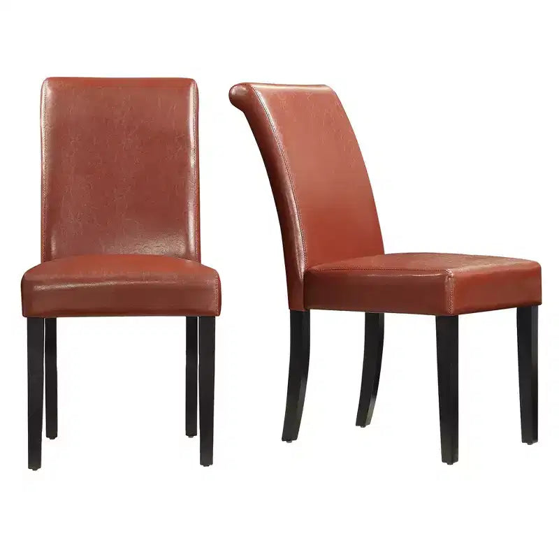 Chaise de salle à manger en similicuir (lot de 2)
