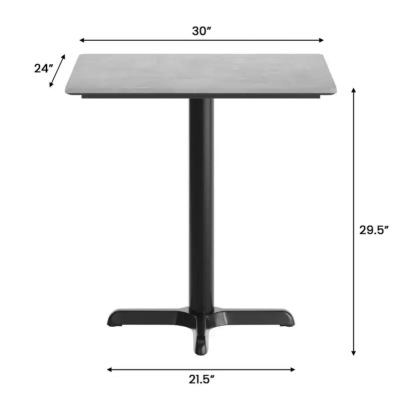 Plateau avec technologie et Hauteur de la table
