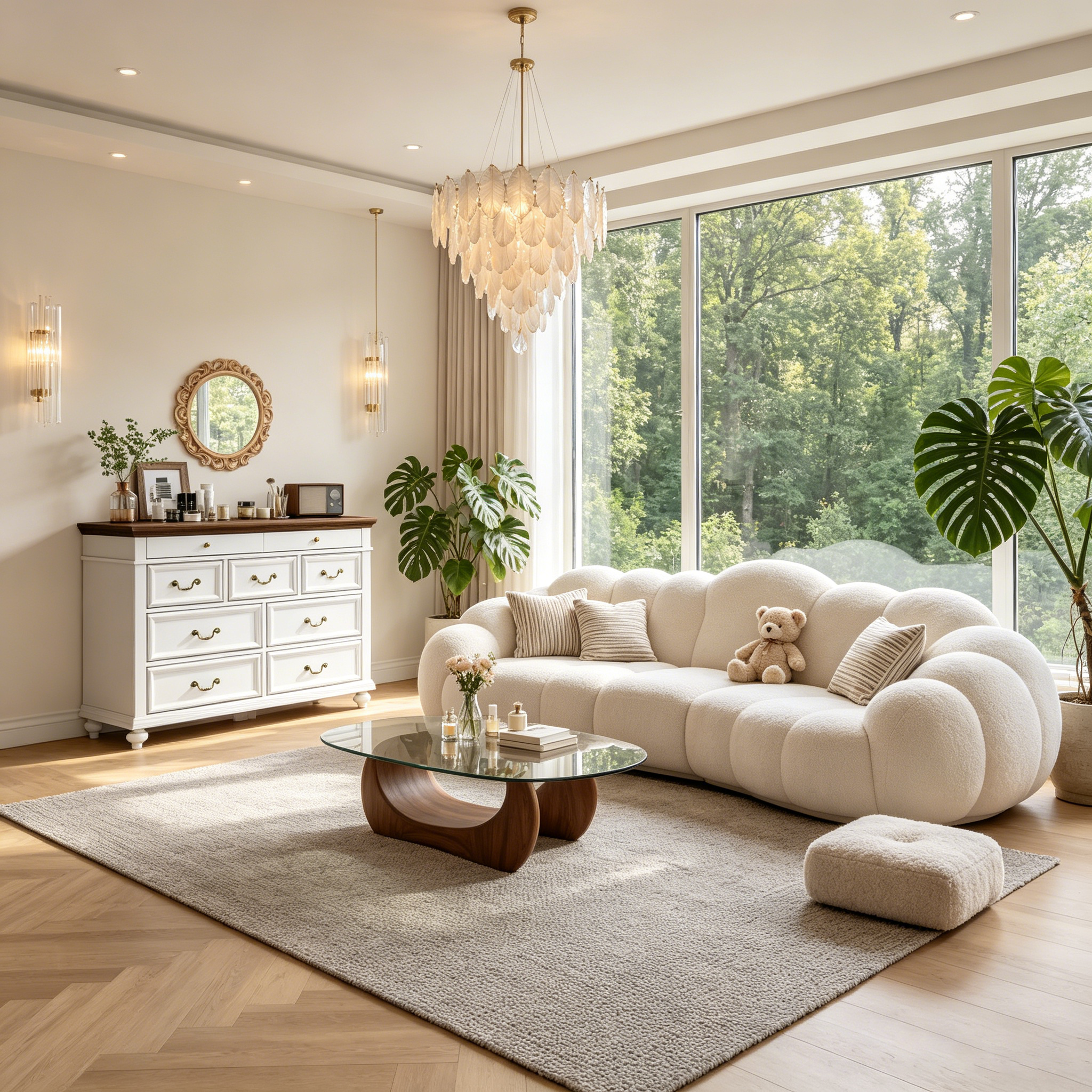 Commode à 9 tiroirs pour chambre à coucher, en bois style ferme