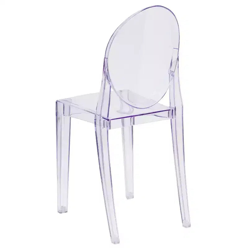 Chaise Ghost latérale en Cristal Transparent