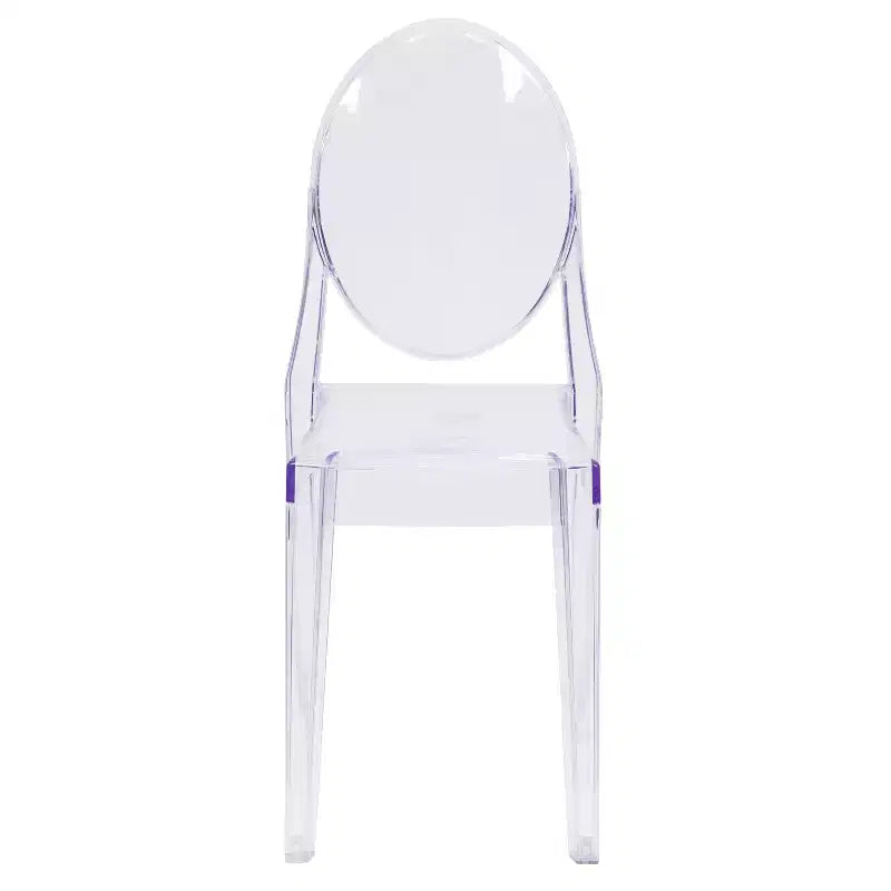 Chaise Ghost latérale en Cristal Transparent