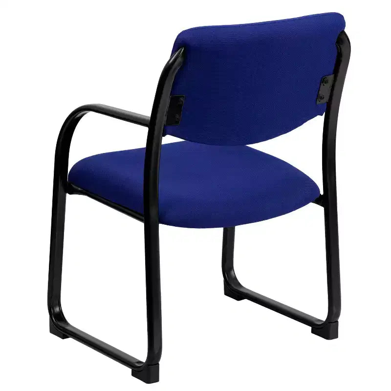 Fauteuil de réception latéral de direction en tissu avec piètement luge