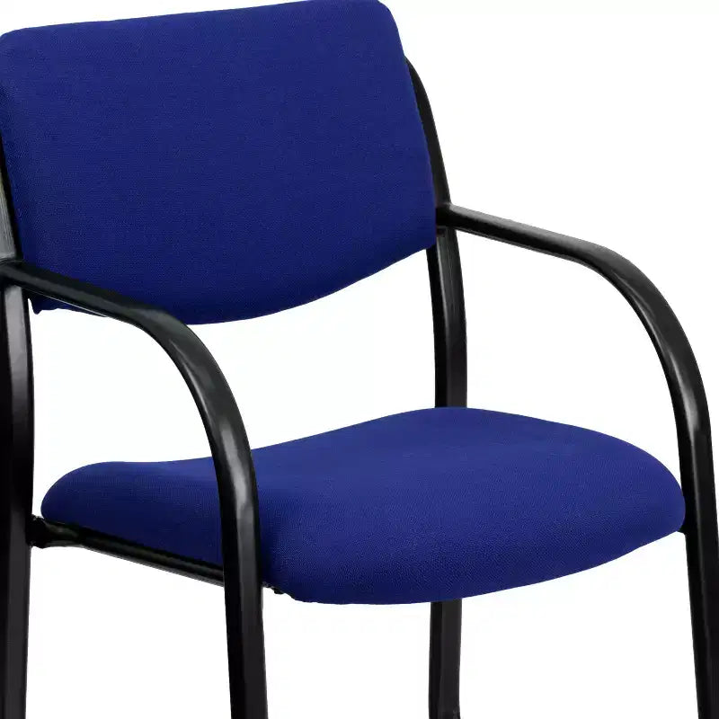 Fauteuil de réception latéral de direction en tissu avec piètement luge